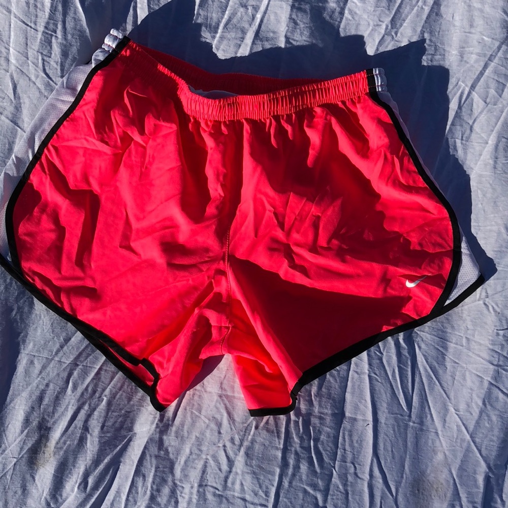 Neon Coral Color Dri Fit Nike Shorts